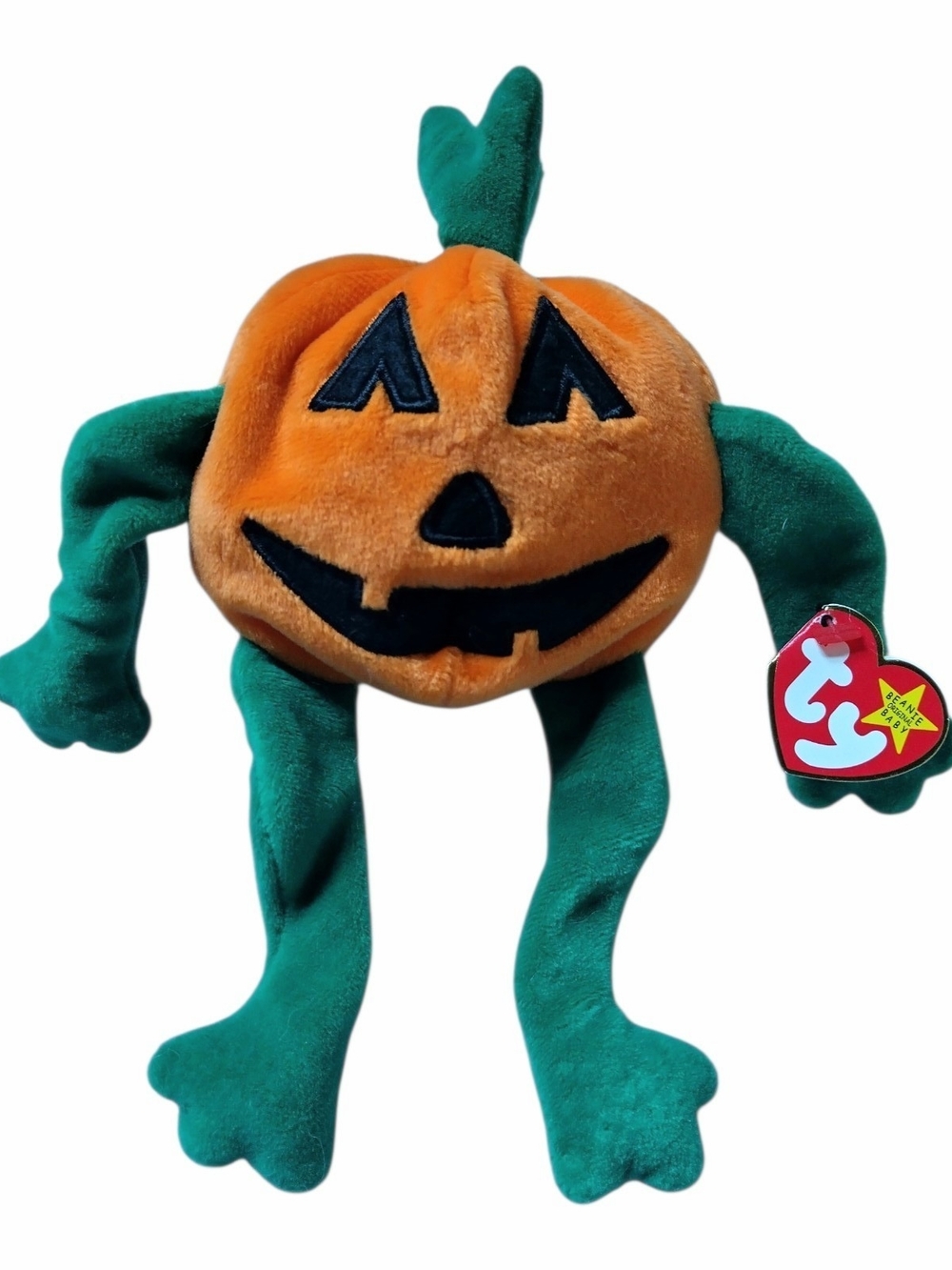 Ty Beanie Baby Pumpkin Halloween 1998 Retired Plush Original Tag Goblins